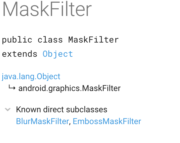 MaskFilter子类